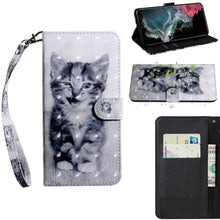 Load image into Gallery viewer, 3D Painted Pattern Horizontal Flip Leather Phone Case with Holder &amp; Lanyard, For Samaung Galaxy S22 5G, For Samaung Galaxy S22+ 5G, For Samaung Galaxy S22 Ultra 5G, For Samsung Galaxy A13 5G
