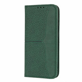 Woven Texture Stitching Magnetic Horizontal Flip PU Leather Phone Case, For Samaung Galaxy S22 5G, For Samaung Galaxy S22+ 5G