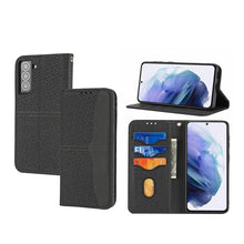 Load image into Gallery viewer, Woven Texture Stitching Magnetic Horizontal Flip PU Leather Phone Case, For Samaung Galaxy S22 5G, For Samaung Galaxy S22+ 5G