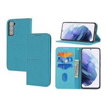 Load image into Gallery viewer, Woven Texture Stitching Magnetic Horizontal Flip PU Leather Phone Case, For Samaung Galaxy S22 5G, For Samaung Galaxy S22+ 5G