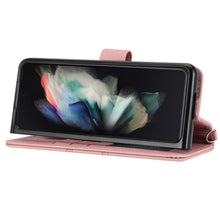 Load image into Gallery viewer, Embossed Striped Magnetic Buckle PU + TPU Horizontal Flip Phone Leather Case, For Samsung Galaxy Z Fold3 5G, For Samsung Galaxy Z Fold2 5G, For Samaung Galaxy S22 5G, For Samaung Galaxy S22+ 5G