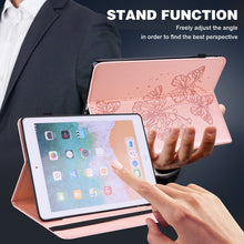 Load image into Gallery viewer, Embossed Butterfly Pattern Horizontal Flip Leather Tablet Case, For iPad mini 2024 / mini 6, For iPad Pro 11 2022 / 2021 / Air 4, For iPad 10.2 / Air 10.5 2019, For iPad mini 5 / 4 / 3 / 2 / 1, For iPad 9.7 (2018/2017) / Air 2 / Air