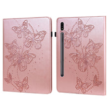 Load image into Gallery viewer, Embossed Butterfly Pattern Horizontal Flip Leather Tablet Case, For Samsung Galaxy Tab A7 Lite T220/T225, For Samsung Galaxy Tab A7 10.4 (2020) T500/T505, For Samsung Galaxy Tab S8 / Galaxy Tab S7 T870/T875/T876B, For Samsung Galaxy Tab S6 Lite P610/P6...