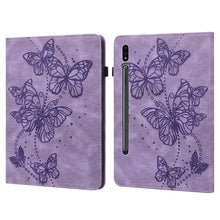 Load image into Gallery viewer, Embossed Butterfly Pattern Horizontal Flip Leather Tablet Case, For Samsung Galaxy Tab A7 Lite T220/T225, For Samsung Galaxy Tab A7 10.4 (2020) T500/T505, For Samsung Galaxy Tab S8 / Galaxy Tab S7 T870/T875/T876B, For Samsung Galaxy Tab S6 Lite P610/P6...