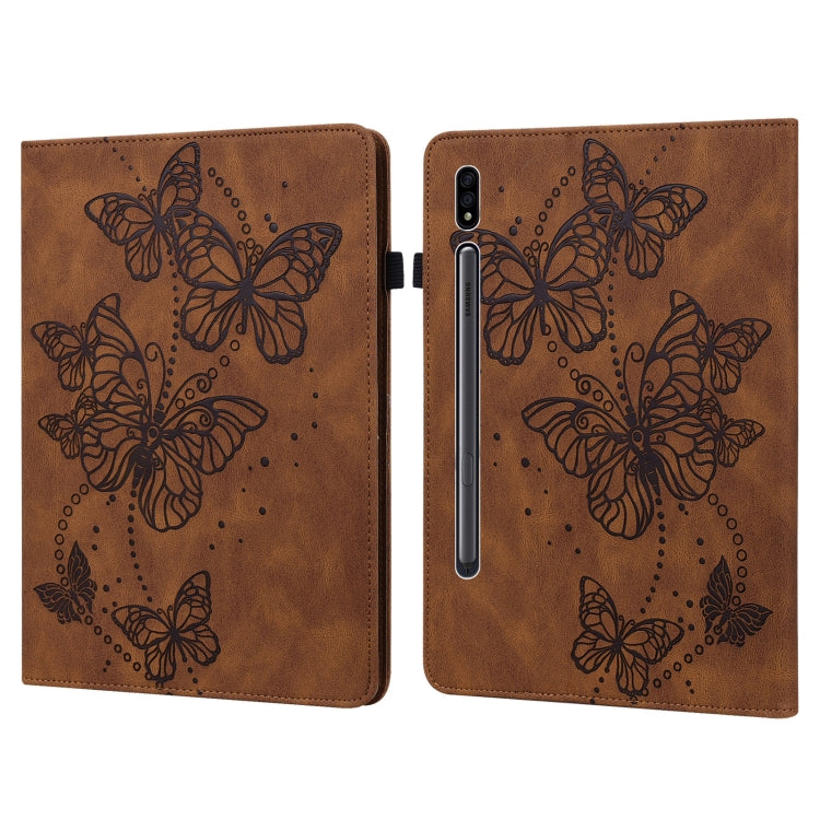 Embossed Butterfly Pattern Horizontal Flip Leather Tablet Case, For Samsung Galaxy Tab A7 Lite T220/T225, For Samsung Galaxy Tab A7 10.4 (2020) T500/T505, For Samsung Galaxy Tab S8 / Galaxy Tab S7 T870/T875/T876B, For Samsung Galaxy Tab S6 Lite P610/P6...