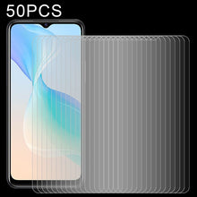 Load image into Gallery viewer, 50 PCS 0.26mm 9H 2.5D Tempered Glass Film, For OPPO K9 Pro (50 PCS), For vivo Y33s / Y76s / T1x / Y76 5G (50 PCS), For vivo Y21 / Y21t / Y10 t1 / Y01 / Y21e / Y10 / Y33s 5G (50 PCS), For Xiaomi Redmi 8A Pro (50 PCS)