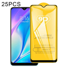 Load image into Gallery viewer, 25 PCS 9D Full Glue Full Screen Tempered Glass Film, For Xiaomi Redmi 8A Pro (25 PCS), For Xiaomi Poco M3 Pro (25 PCS), For vivo Y33s / Y76s / T1x / Y76 5G (25 PCS), For vivo Y21 / Y21t / Y10 t1 / Y01 / Y21e / Y10 / Y33s 5G (25 PCS)                    ...