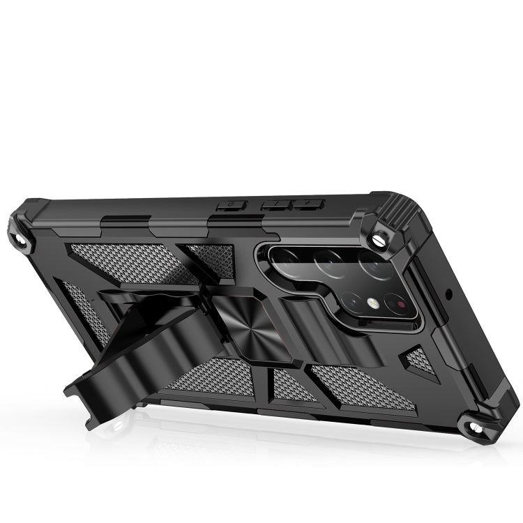 Armor Shockproof TPU + PC Magnetic Protective Phone Case with Holder, For Samsung Galaxy S22 Ultra 5G, For Motorola Edge (2021)