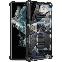 Load image into Gallery viewer, Camouflage Armor Shockproof TPU + PC Magnetic Protective Phone Case with Holder, For Samsung Galaxy S22 Ultra 5G, For Motorola Edge (2021)