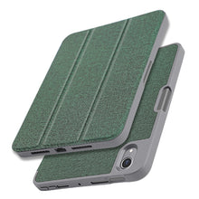 Load image into Gallery viewer, Mutural YASHI Series Cloth Pattern Texture Horizontal Flip Tablet Leather Case, For iPad mini 6 / mini 2024, For iPad mini 6