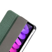 Load image into Gallery viewer, Mutural YASHI Series Cloth Pattern Texture Horizontal Flip Tablet Leather Case, For iPad mini 6 / mini 2024, For iPad mini 6