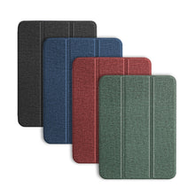 Load image into Gallery viewer, Mutural YASHI Series Cloth Pattern Texture Horizontal Flip Tablet Leather Case, For iPad mini 6 / mini 2024, For iPad mini 6