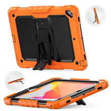 Load image into Gallery viewer, Shockproof Colorful Silicone + Black PC Tablet Protective Case with Holder &amp; Shoulder Strap, For iPad 9.7 2018 / 2017, For Samsung Galaxy Tab A7 2020 T500