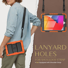 Load image into Gallery viewer, Shockproof Colorful Silicone + Black PC Tablet Protective Case with Holder &amp; Shoulder Strap, For iPad 9.7 2018 / 2017, For Samsung Galaxy Tab A7 2020 T500