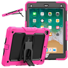 Load image into Gallery viewer, Shockproof Colorful Silicone + Black PC Tablet Protective Case with Holder &amp; Shoulder Strap, For iPad 9.7 2018 / 2017, For Samsung Galaxy Tab A7 2020 T500