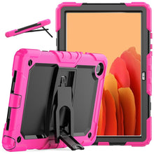 Load image into Gallery viewer, Shockproof Colorful Silicone + Black PC Tablet Protective Case with Holder &amp; Shoulder Strap, For iPad 9.7 2018 / 2017, For Samsung Galaxy Tab A7 2020 T500