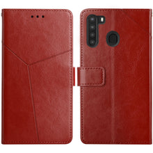 Load image into Gallery viewer, Y Stitching Horizontal Flip Leather Case with Holder &amp; Card Slots &amp; Wallet &amp; Photo Frame, For Samsung Galaxy A20s, For Samsung Galaxy A21, For Samsung Galaxy A21s EU Version, For Samsung Galaxy A22 4G, For Samsung Galaxy A22 5G, For Samsung Galaxy A32 ...