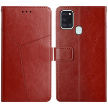 Load image into Gallery viewer, Y Stitching Horizontal Flip Leather Case with Holder &amp; Card Slots &amp; Wallet &amp; Photo Frame, For Samsung Galaxy A20s, For Samsung Galaxy A21, For Samsung Galaxy A21s EU Version, For Samsung Galaxy A22 4G, For Samsung Galaxy A22 5G, For Samsung Galaxy A32 ...