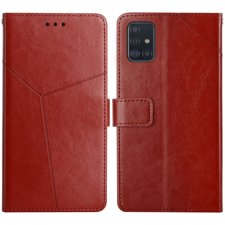 Y Stitching Horizontal Flip Leather Case with Holder & Card Slots & Wallet & Photo Frame, For Samsung Galaxy A42, For Samsung Galaxy A50, For Samsung Galaxy A51 5G, For Samsung Galaxy A51 / M40s, For Samsung Galaxy A70, For Samsung Galaxy A70e         ...