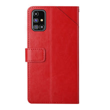 Load image into Gallery viewer, Y Stitching Horizontal Flip Leather Case with Holder &amp; Card Slots &amp; Wallet &amp; Photo Frame, For Samsung Galaxy M31s