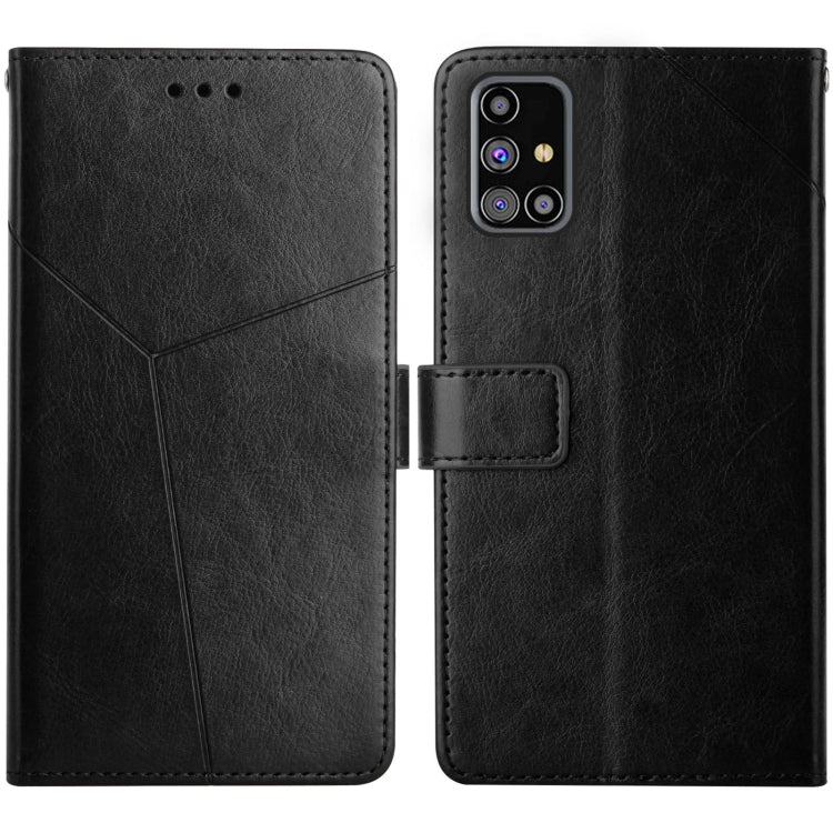 Y Stitching Horizontal Flip Leather Case with Holder & Card Slots & Wallet & Photo Frame, For Samsung Galaxy M31s