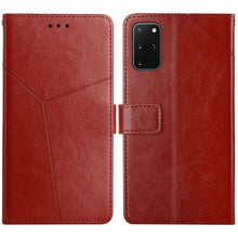 Load image into Gallery viewer, Y Stitching Horizontal Flip Leather Case with Holder &amp; Card Slots &amp; Wallet &amp; Photo Frame, For Samsung Galaxy S20, For Samsung Galaxy S20+, For Samsung Galaxy S20 Ultra, For Samsung Galaxy S20 FE, For Samsung Galaxy S21 5G, For Samsung Galaxy S21 FE 5G ...