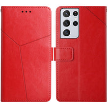 Load image into Gallery viewer, Y Stitching Horizontal Flip Leather Case with Holder &amp; Card Slots &amp; Wallet &amp; Photo Frame, For Samsung Galaxy S20, For Samsung Galaxy S20+, For Samsung Galaxy S20 Ultra, For Samsung Galaxy S20 FE, For Samsung Galaxy S21 5G, For Samsung Galaxy S21 FE 5G ...