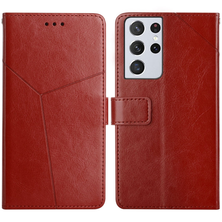 Y Stitching Horizontal Flip Leather Case with Holder & Card Slots & Wallet & Photo Frame, For Samsung Galaxy S20, For Samsung Galaxy S20+, For Samsung Galaxy S20 Ultra, For Samsung Galaxy S20 FE, For Samsung Galaxy S21 5G, For Samsung Galaxy S21 FE 5G ...