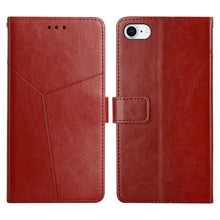Load image into Gallery viewer, Y Stitching Horizontal Flip Leather Phone Case with Holder &amp; Card Slots &amp; Wallet &amp; Photo Frame, For iPhone 13 Pro, For iPhone 13 Pro Max, For iPhone SE 2022 / SE 2020 / 8 / 7, For iPhone XS / X, For iPhone XR, For iPhone XS Max