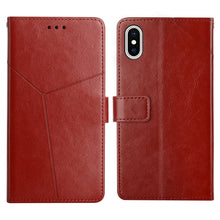 Load image into Gallery viewer, Y Stitching Horizontal Flip Leather Phone Case with Holder &amp; Card Slots &amp; Wallet &amp; Photo Frame, For iPhone 13 Pro, For iPhone 13 Pro Max, For iPhone SE 2022 / SE 2020 / 8 / 7, For iPhone XS / X, For iPhone XR, For iPhone XS Max
