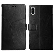 Load image into Gallery viewer, Y Stitching Horizontal Flip Leather Phone Case with Holder &amp; Card Slots &amp; Wallet &amp; Photo Frame, For iPhone 13 Pro, For iPhone 13 Pro Max, For iPhone SE 2022 / SE 2020 / 8 / 7, For iPhone XS / X, For iPhone XR, For iPhone XS Max