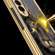 Load image into Gallery viewer, GKK Electroplating Painted Tempered Glass Phone Case, For Samsung Galaxy Z Fold3 5G