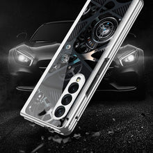 Load image into Gallery viewer, GKK Electroplating Painted Tempered Glass Phone Case, For Samsung Galaxy Z Fold3 5G