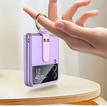 Load image into Gallery viewer, GKK Ultra-thin PC Full Coverage Phone Flip Case with Ring Holder, For Samsung Galaxy Z Flip3 5G