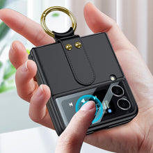 Load image into Gallery viewer, GKK Ultra-thin PC Full Coverage Phone Flip Case with Ring Holder, For Samsung Galaxy Z Flip3 5G