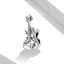 Load image into Gallery viewer, S925 Sterling Silver Retro Violin Beads DIY Bracelet Necklace Accessories, Retro Violin