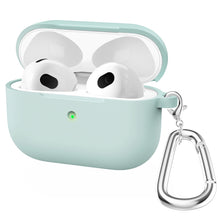 Load image into Gallery viewer, Thicken Silicone Round Bottom Earphone Protective Case with Hook For AirPods 3