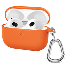 Load image into Gallery viewer, Thicken Silicone Round Bottom Earphone Protective Case with Hook For AirPods 3