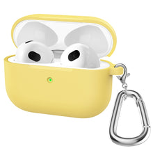 Load image into Gallery viewer, Thicken Silicone Round Bottom Earphone Protective Case with Hook For AirPods 3