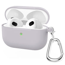 Load image into Gallery viewer, Thicken Silicone Round Bottom Earphone Protective Case with Hook For AirPods 3