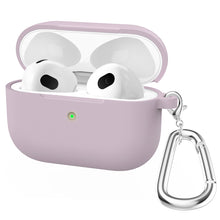 Load image into Gallery viewer, Thicken Silicone Round Bottom Earphone Protective Case with Hook For AirPods 3