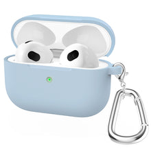 Load image into Gallery viewer, Thicken Silicone Round Bottom Earphone Protective Case with Hook For AirPods 3