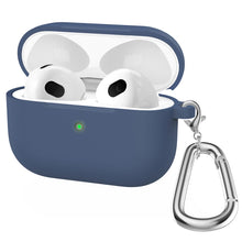 Load image into Gallery viewer, Thicken Silicone Round Bottom Earphone Protective Case with Hook For AirPods 3