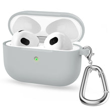 Load image into Gallery viewer, Thicken Silicone Round Bottom Earphone Protective Case with Hook For AirPods 3