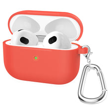 Load image into Gallery viewer, Thicken Silicone Round Bottom Earphone Protective Case with Hook For AirPods 3