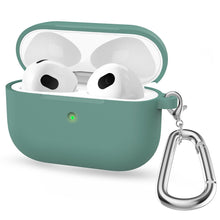 Load image into Gallery viewer, Thicken Silicone Round Bottom Earphone Protective Case with Hook For AirPods 3