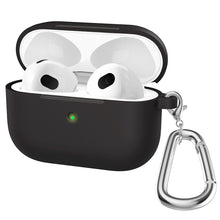 Load image into Gallery viewer, Thicken Silicone Round Bottom Earphone Protective Case with Hook For AirPods 3