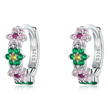 Load image into Gallery viewer, S925 Sterling Silver Delicate Flowers Women Earrings, Delicate Flowers