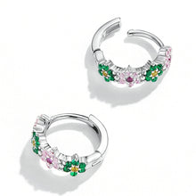 Load image into Gallery viewer, S925 Sterling Silver Delicate Flowers Women Earrings, Delicate Flowers