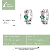 Load image into Gallery viewer, S925 Sterling Silver Delicate Flowers Women Earrings, Delicate Flowers
